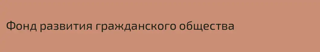 Фонд развития гражданского общества